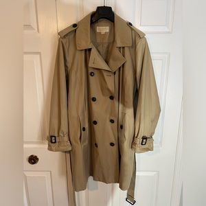 Tan Michael Kors trench coat 3X
